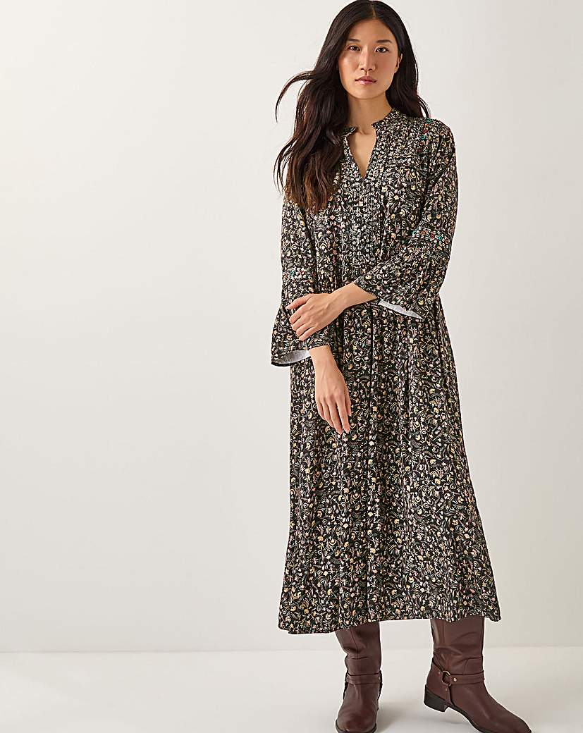 New In - Monsoon Harriet Floral Midi Dress