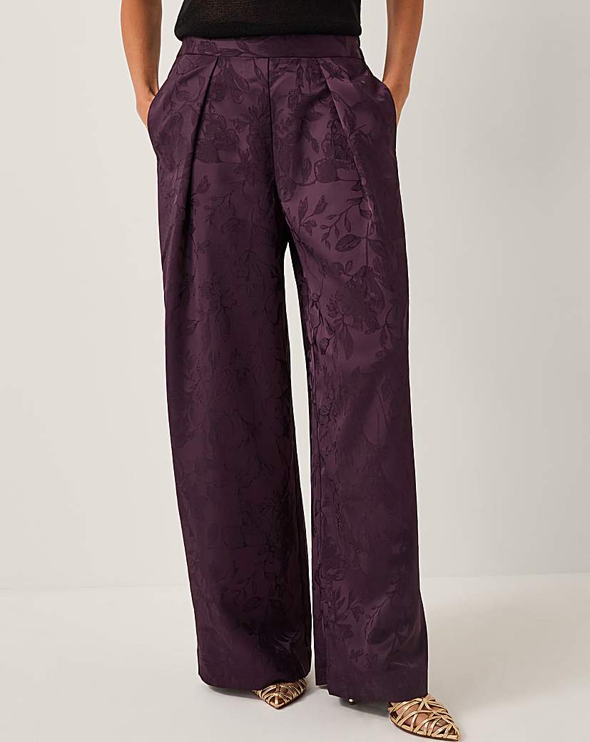 New In - Monsoon Rory Floral Satin Trousers