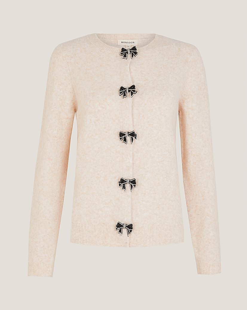 New In - Monsoon Bee Embellished Bow Cardigan