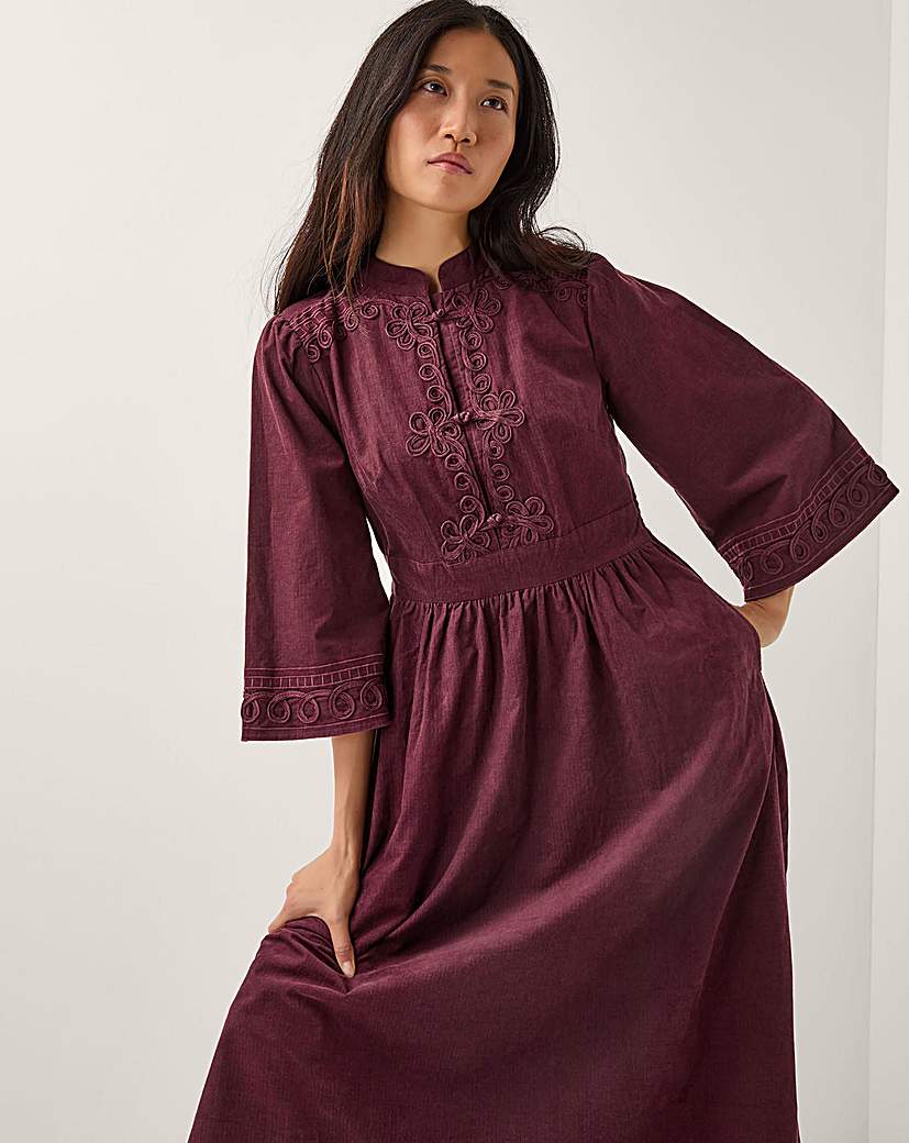 New In - Monsoon Jimena Corduroy Midi Dress