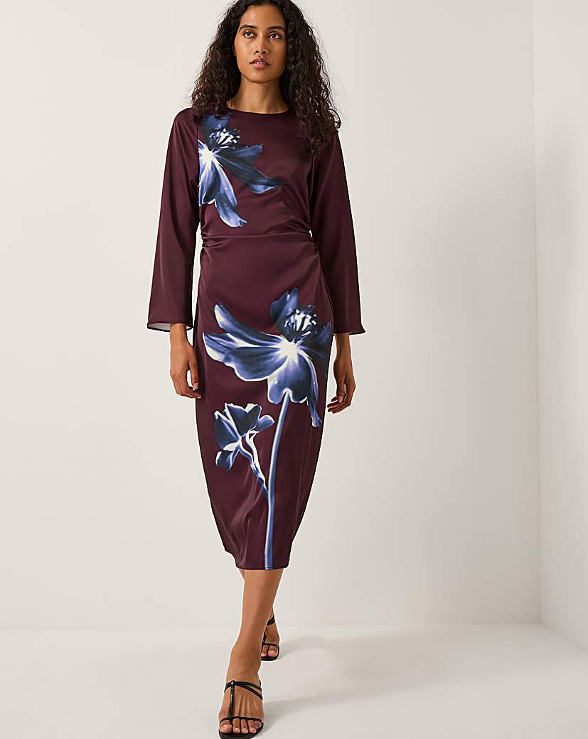 New In - Monsoon Polly Floral Print Midi Dress