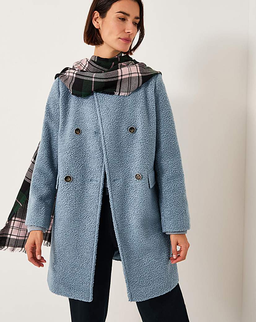 Monsoon Lily Double Breasted Boucle Coat