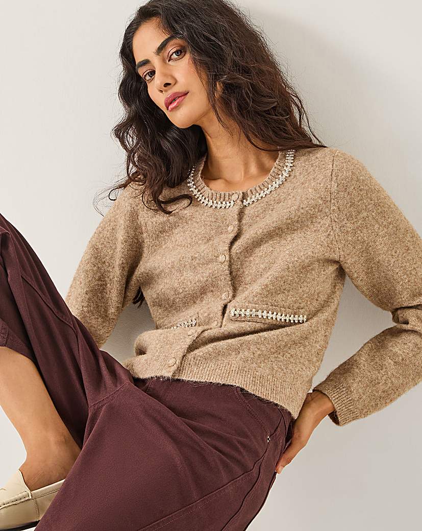New In - Monsoon Evie Embellished Cardigan