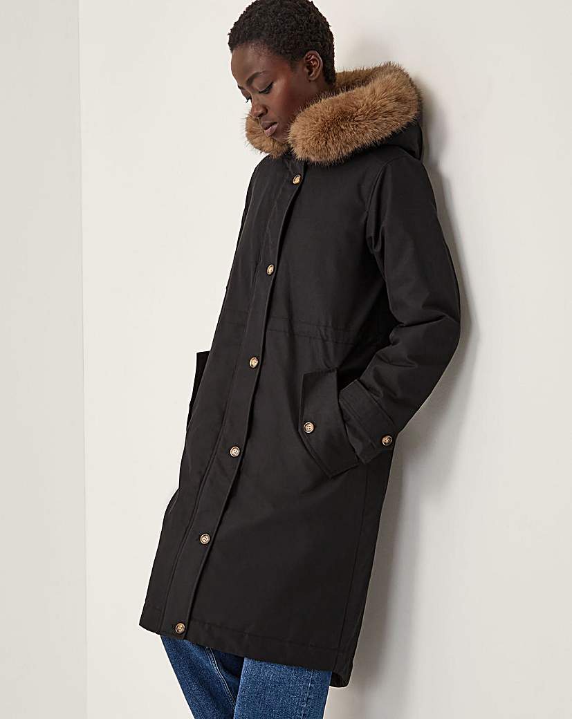 New In - Monsoon Paula Faux Fur Parka