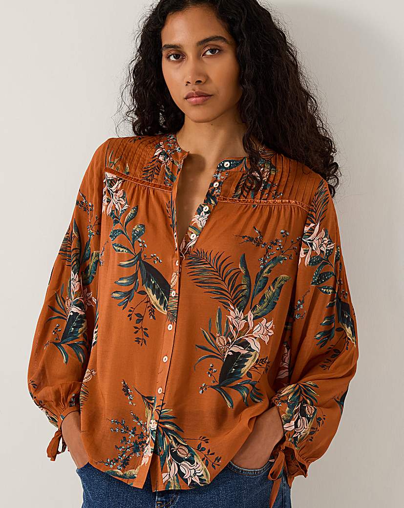 New In - Monsoon Georgie Botanical Print Blouse