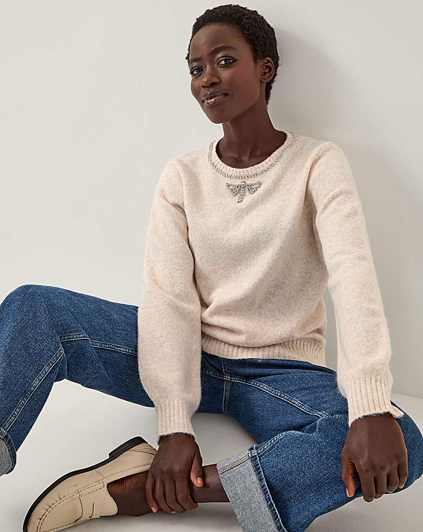 New In - Monsoon Ellen Embellished Jumper