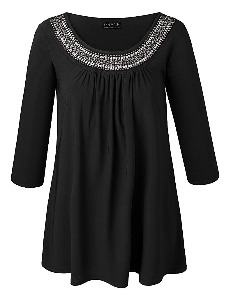 Grace Made In Britain Embellished Tunic | Voomia