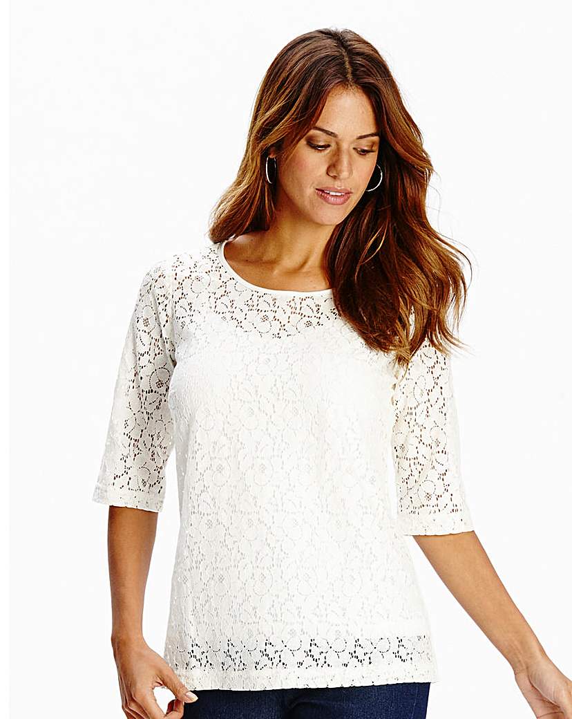 Lace Shell Top | Vooxo