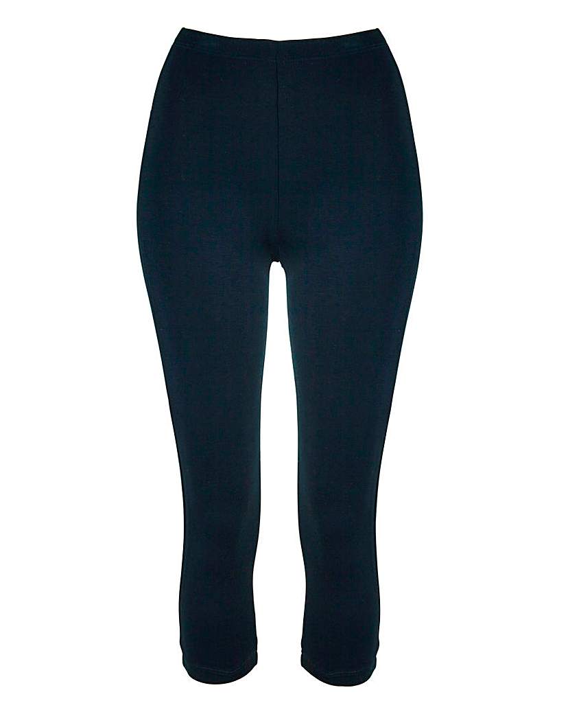 Image of Petite Crop Jersey Leggings