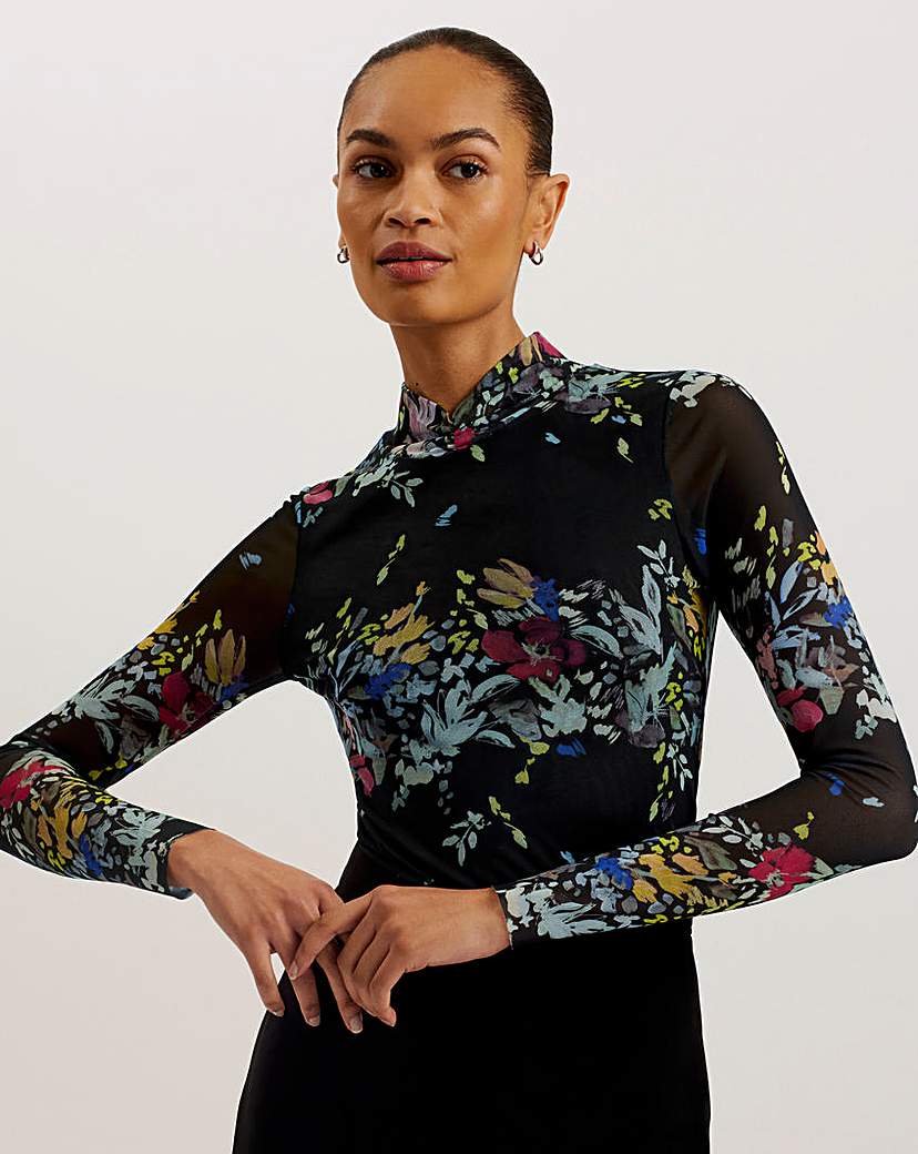 Ted Baker Printed Mesh Top