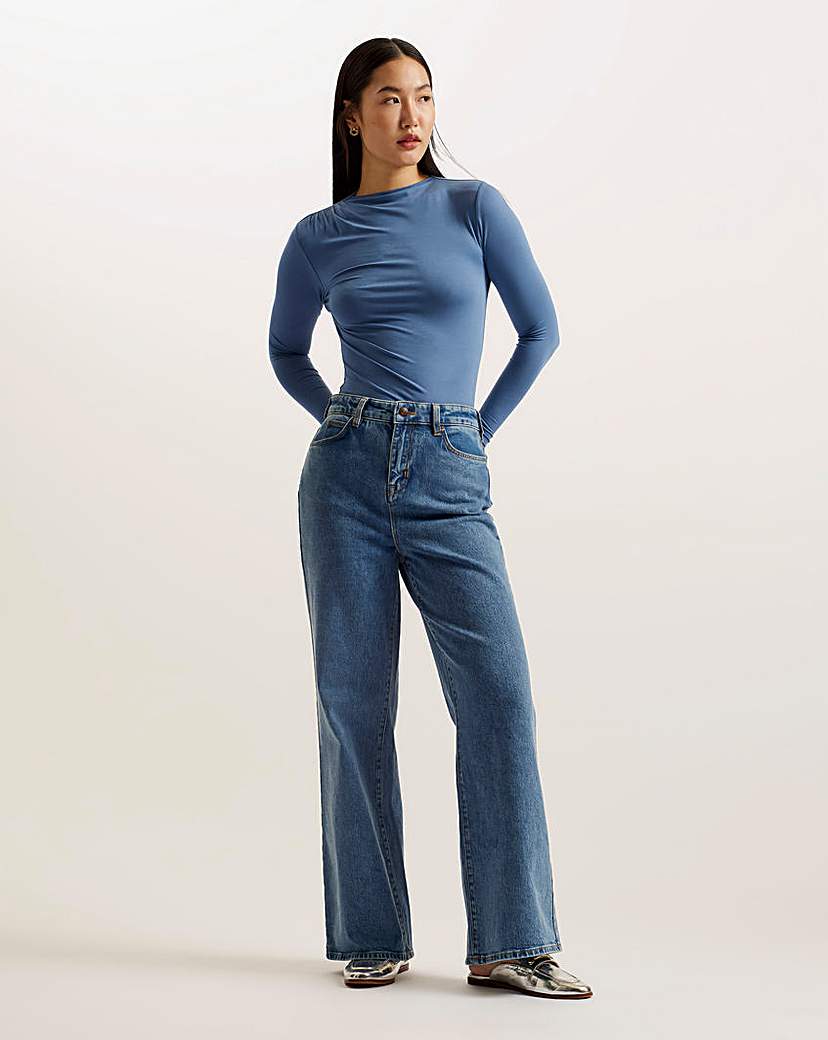 Ted Baker Wide Leg Denim Jeans