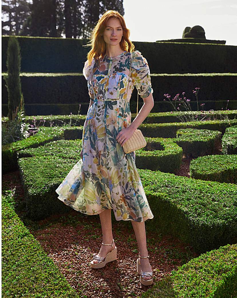 Ted Baker Deliya Floral Midi Dress