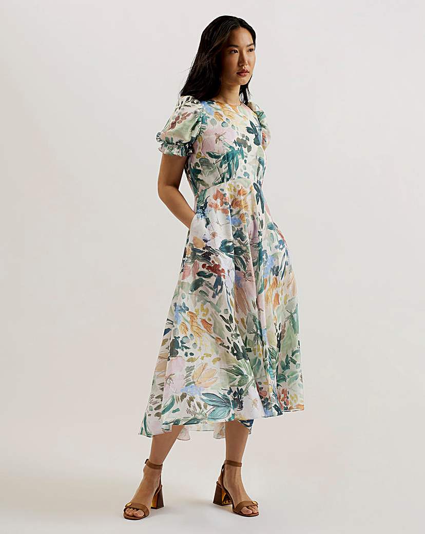 Ted Baker Deliya Floral Midi Dress