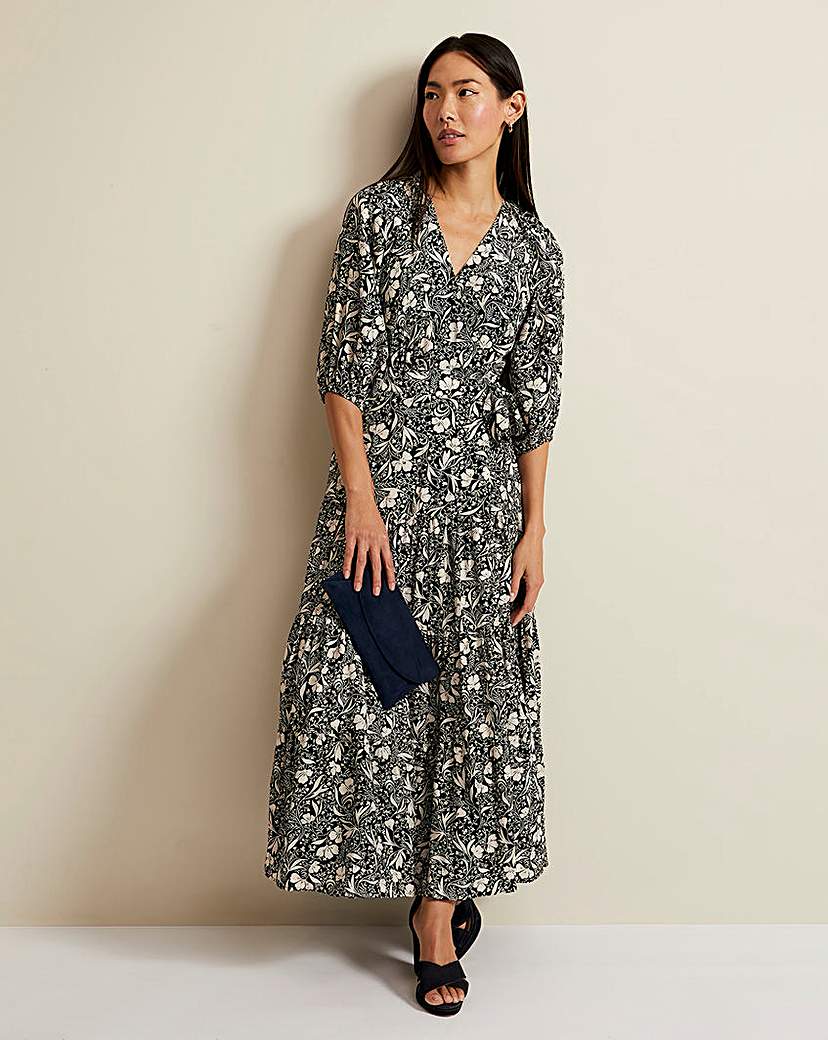 Phase Eight Kezia Floral Wrap Midi Dress