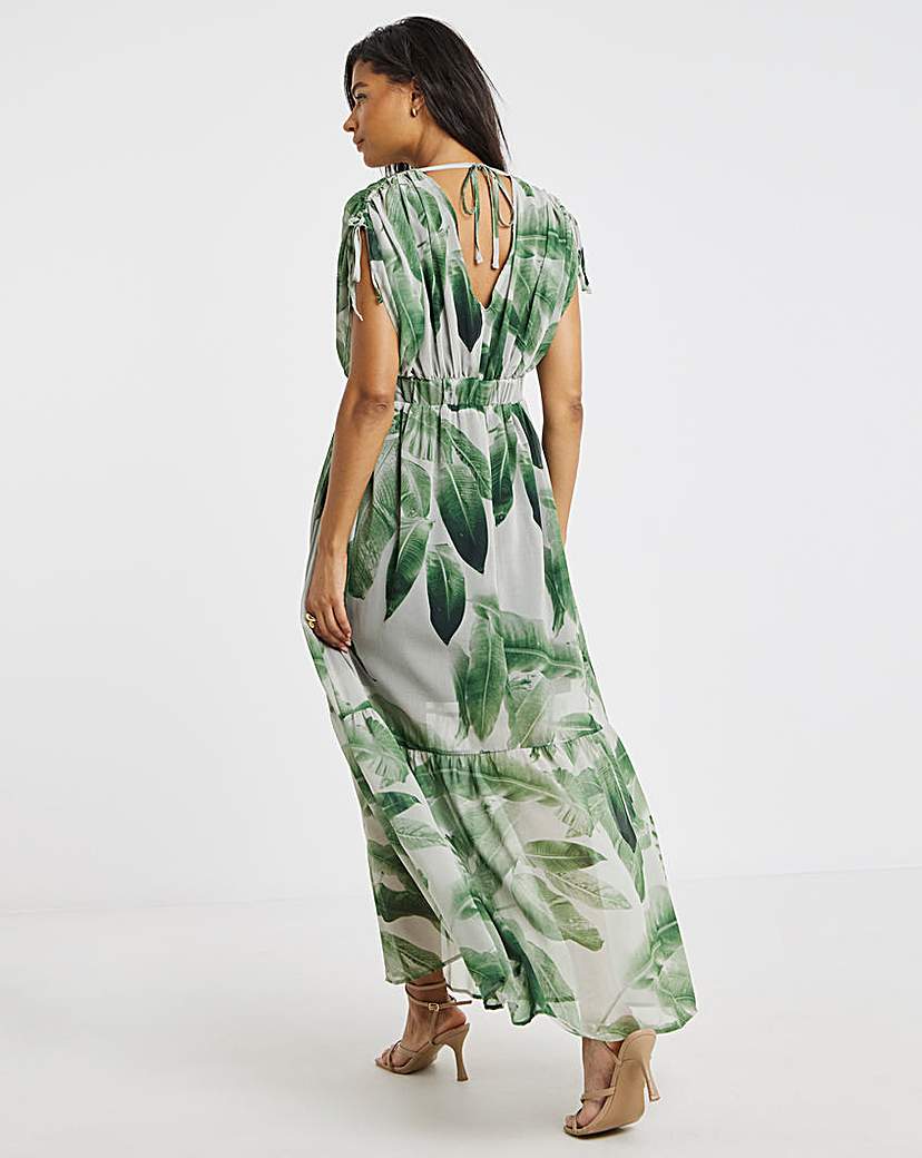 Religion V Neck Maxi Dress