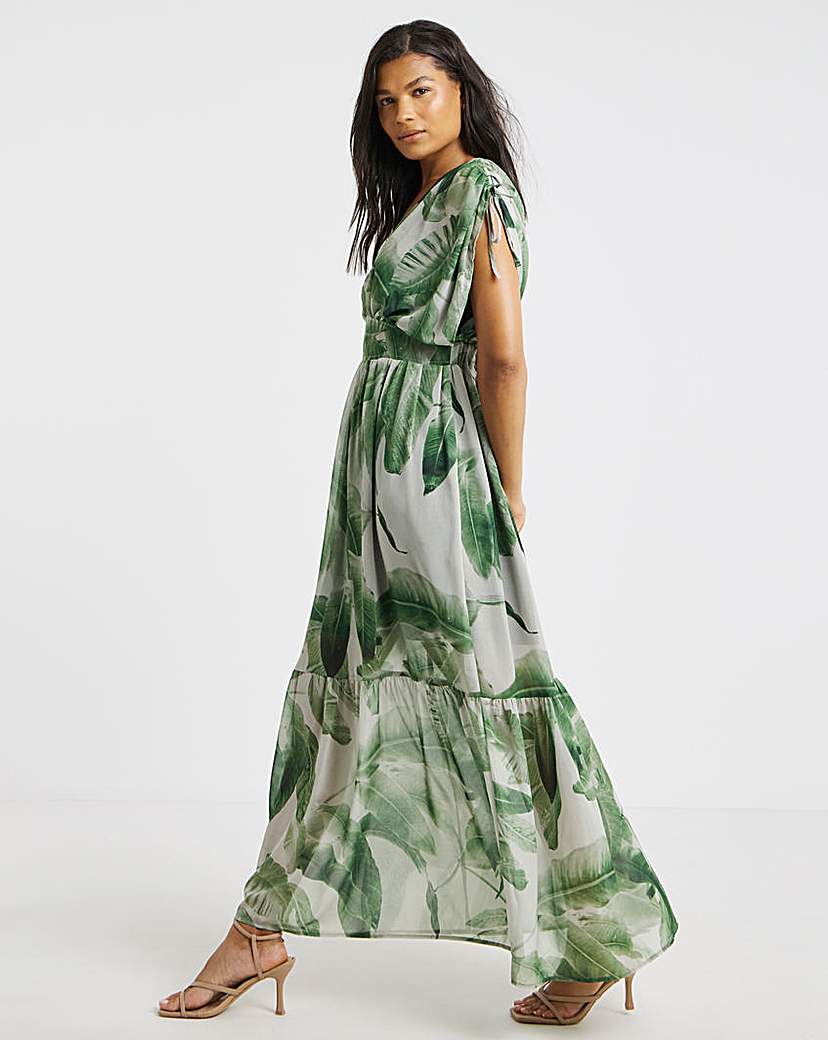 Religion V Neck Maxi Dress
