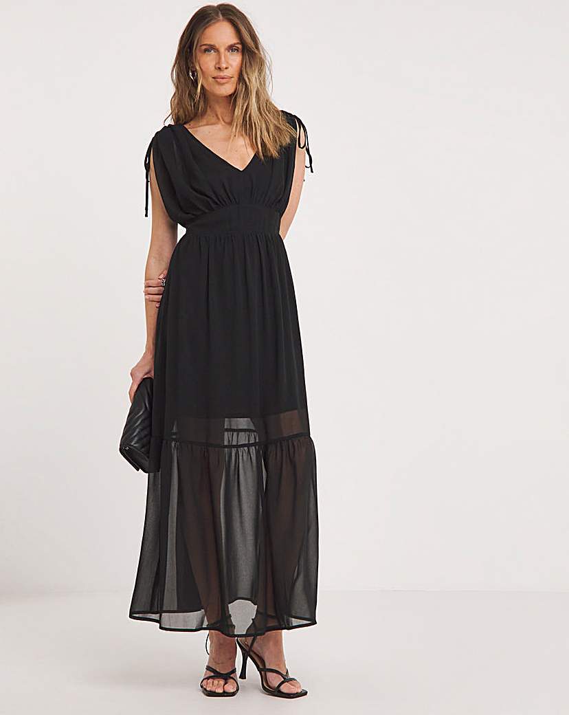 Religion V Neck Maxi Dress