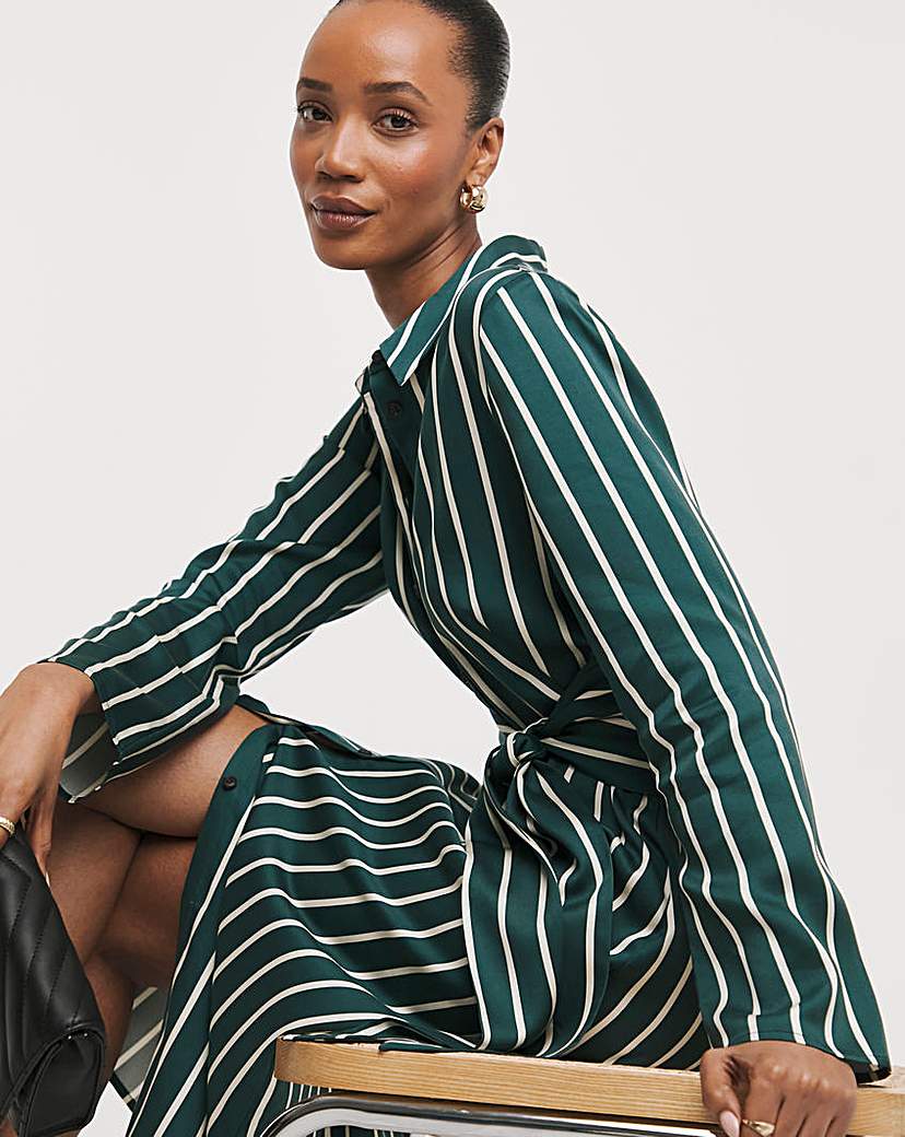 Whistles Alex Stripe Shirt Dress