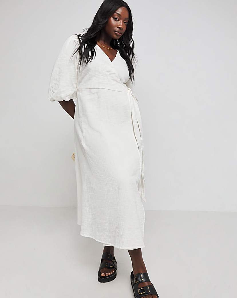 Nobody's Child Cream Reagn Midi Dress