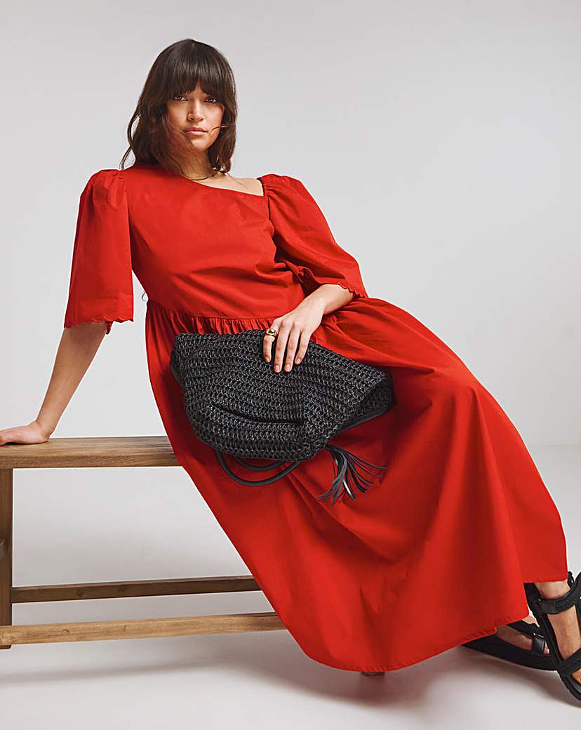 Native Youth Asymetric Midaxi Dress