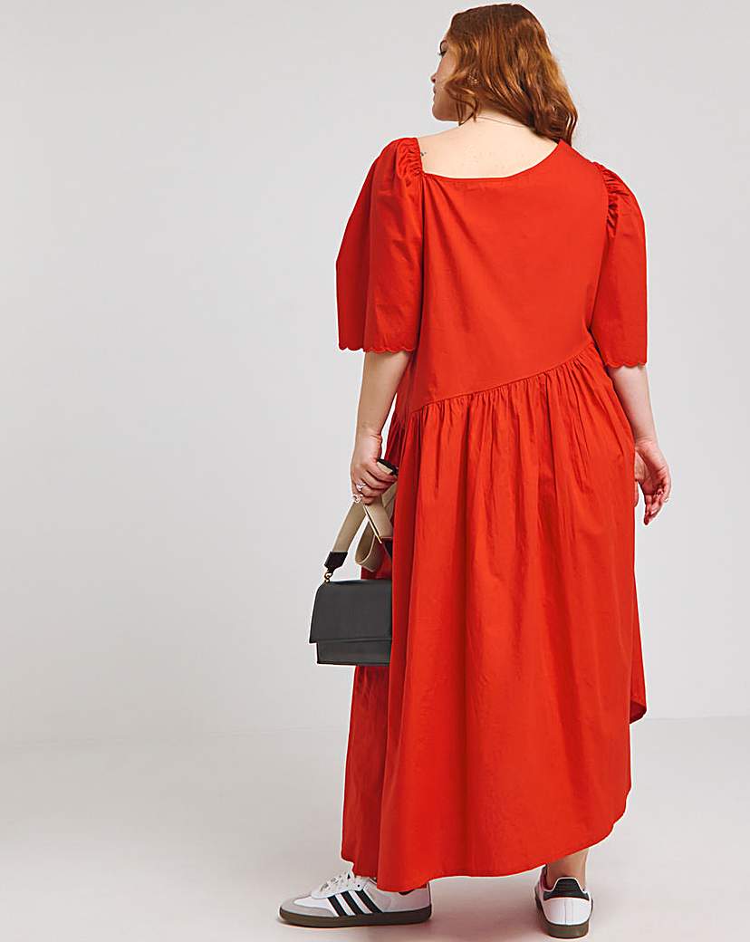 Native Youth Asymetric Midaxi Dress