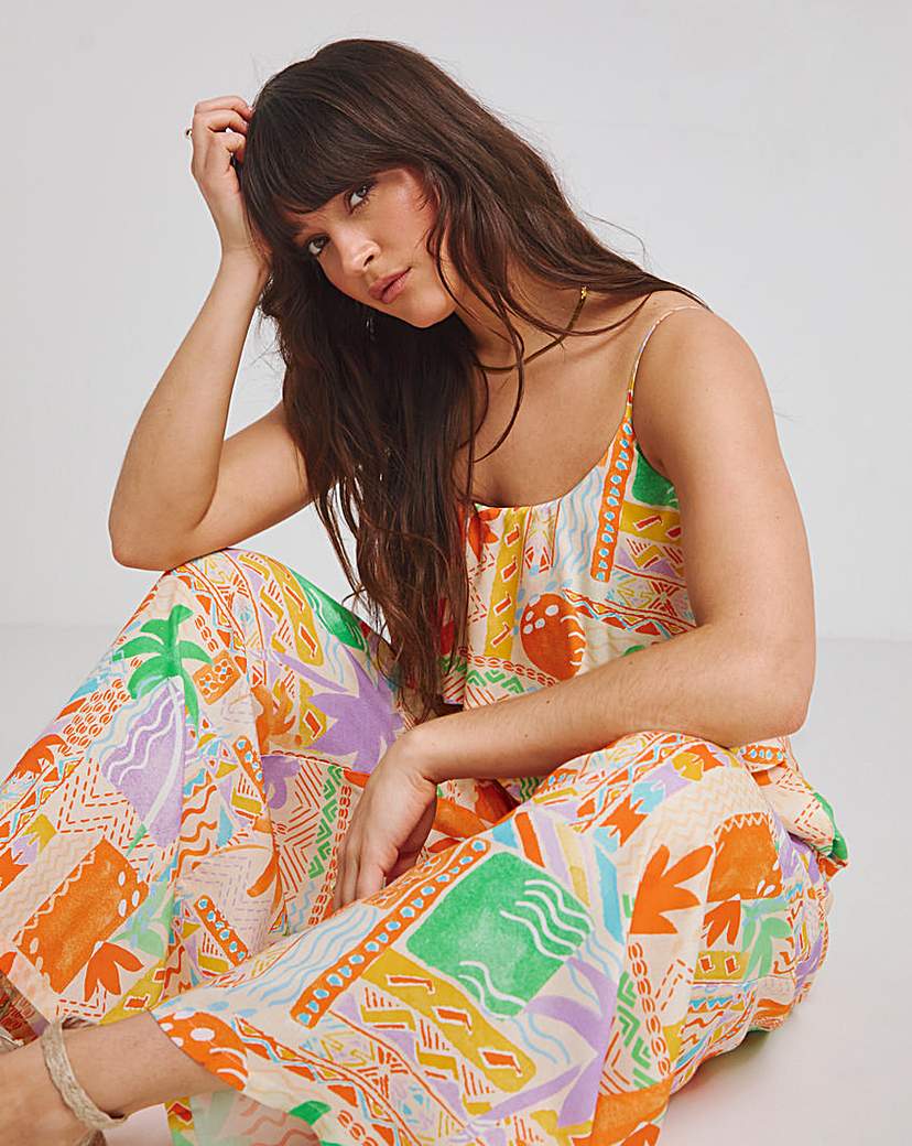 Native Youth Beach Print Dress