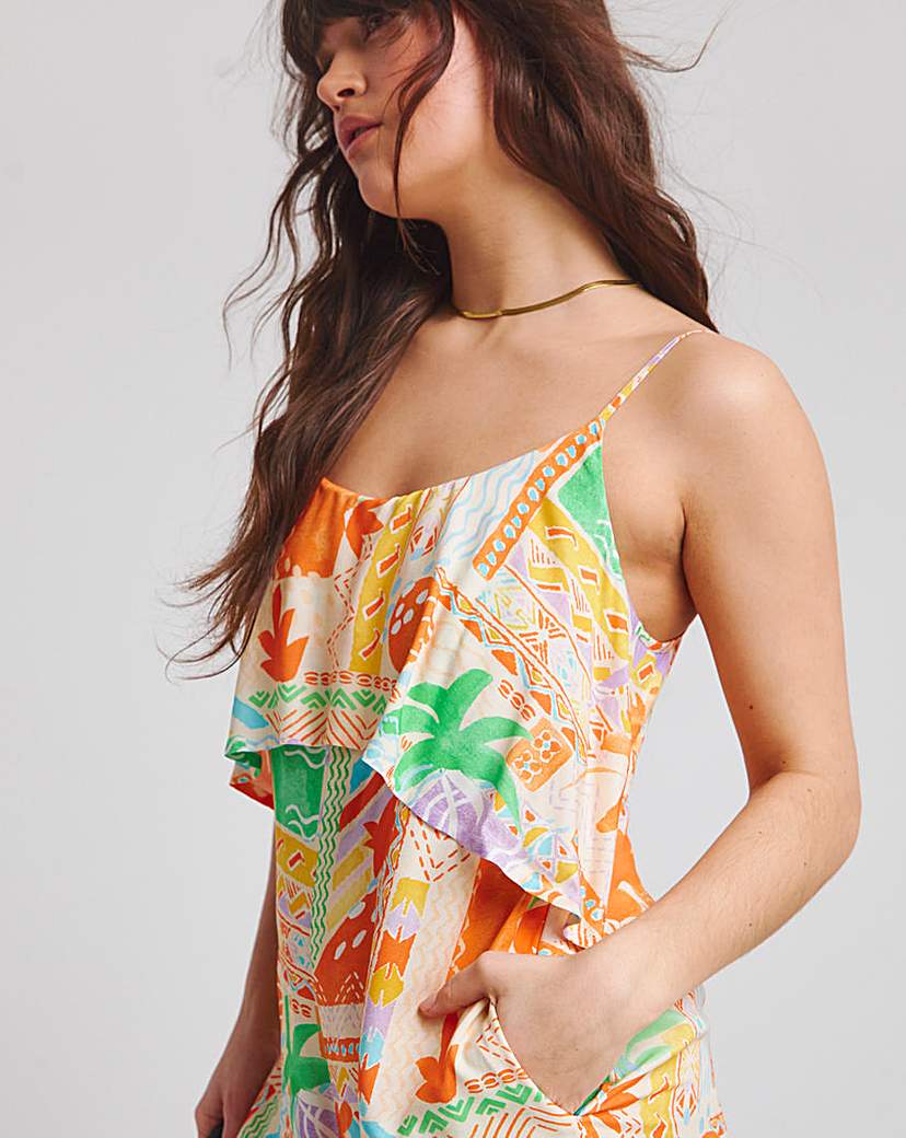 Native Youth Beach Print Dress