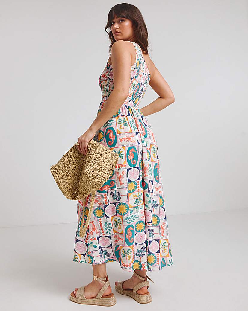 Native Youth Asymetric Midaxi Dress