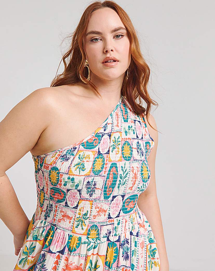 Native Youth Asymetric Midaxi Dress