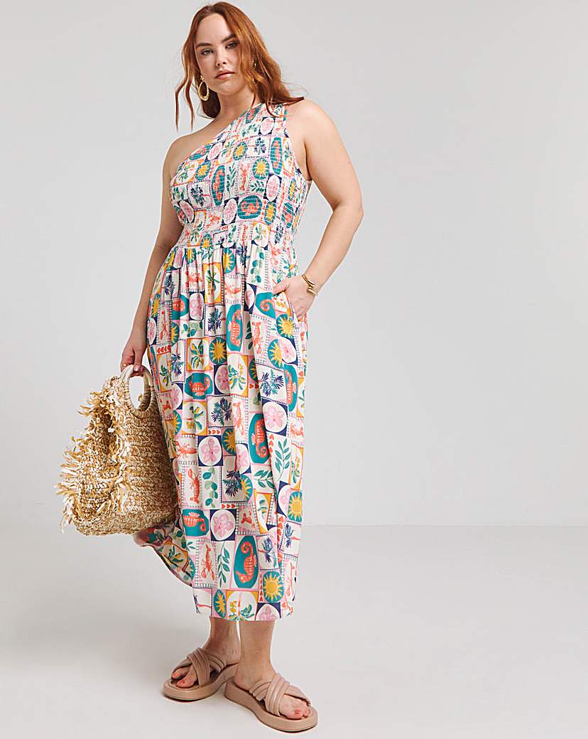 Native Youth Asymetric Midaxi Dress