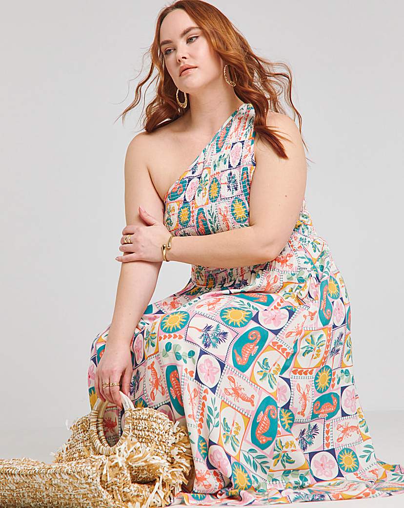 Native Youth Asymetric Midaxi Dress
