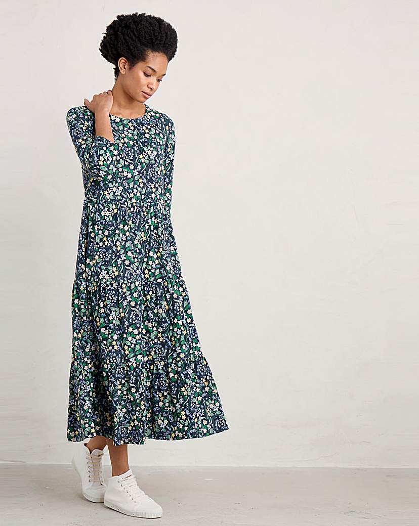 Seasalt Line Strokes Dress Woodland