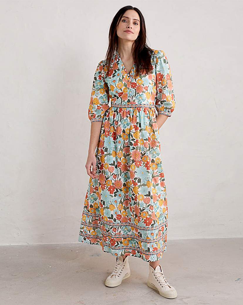 Seasalt Blue Hills Border Dress