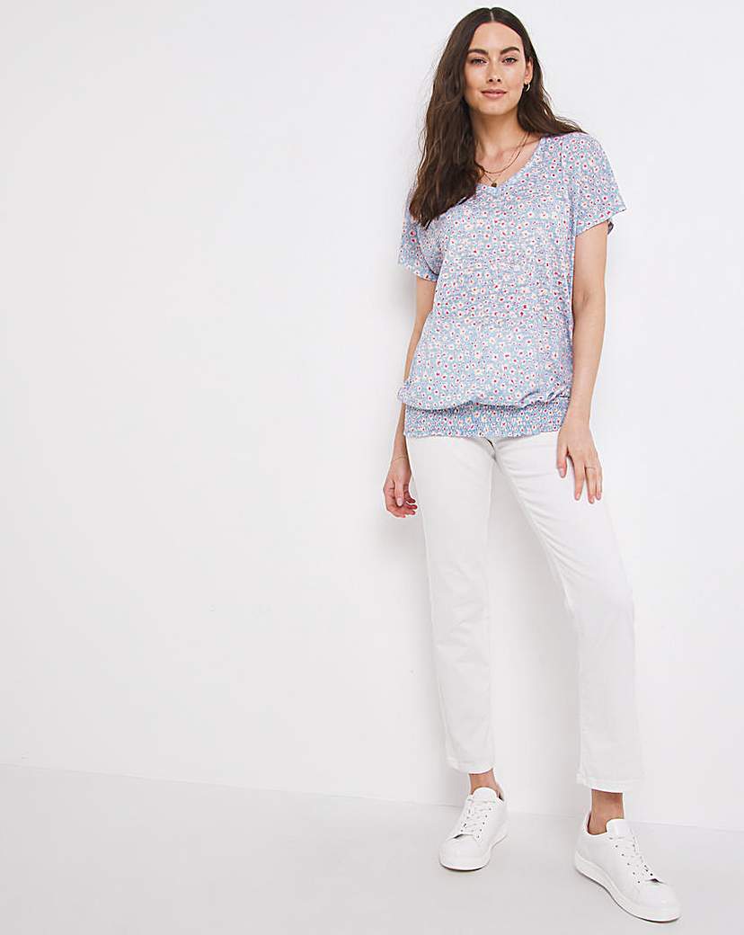 Julipa Bubble Hem Jersey Top