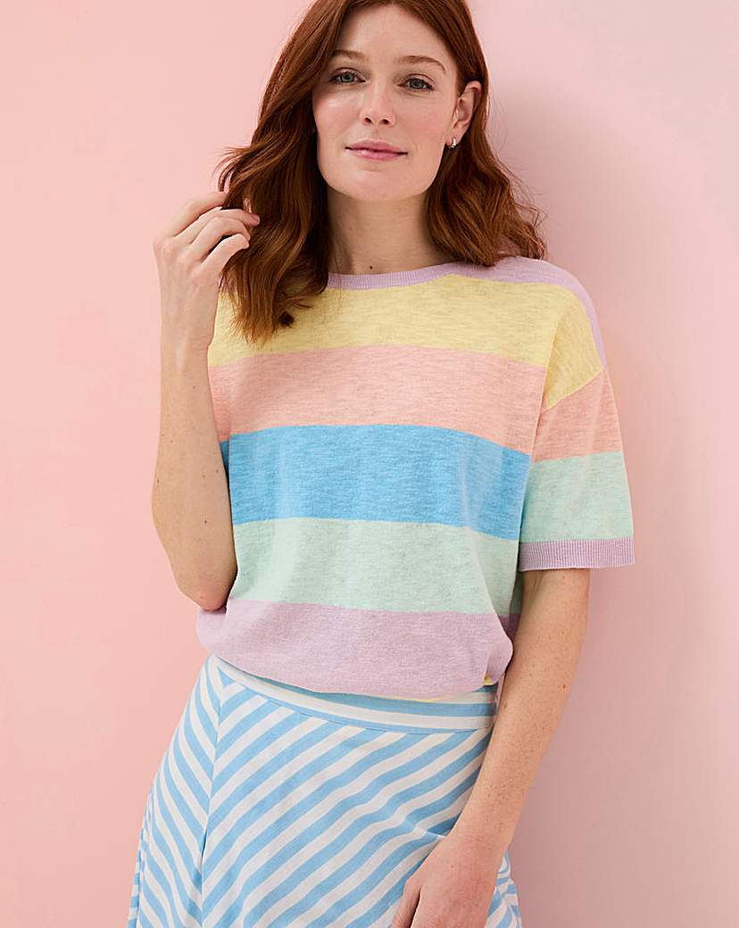 FatFace Sorbet Stripe Jumper