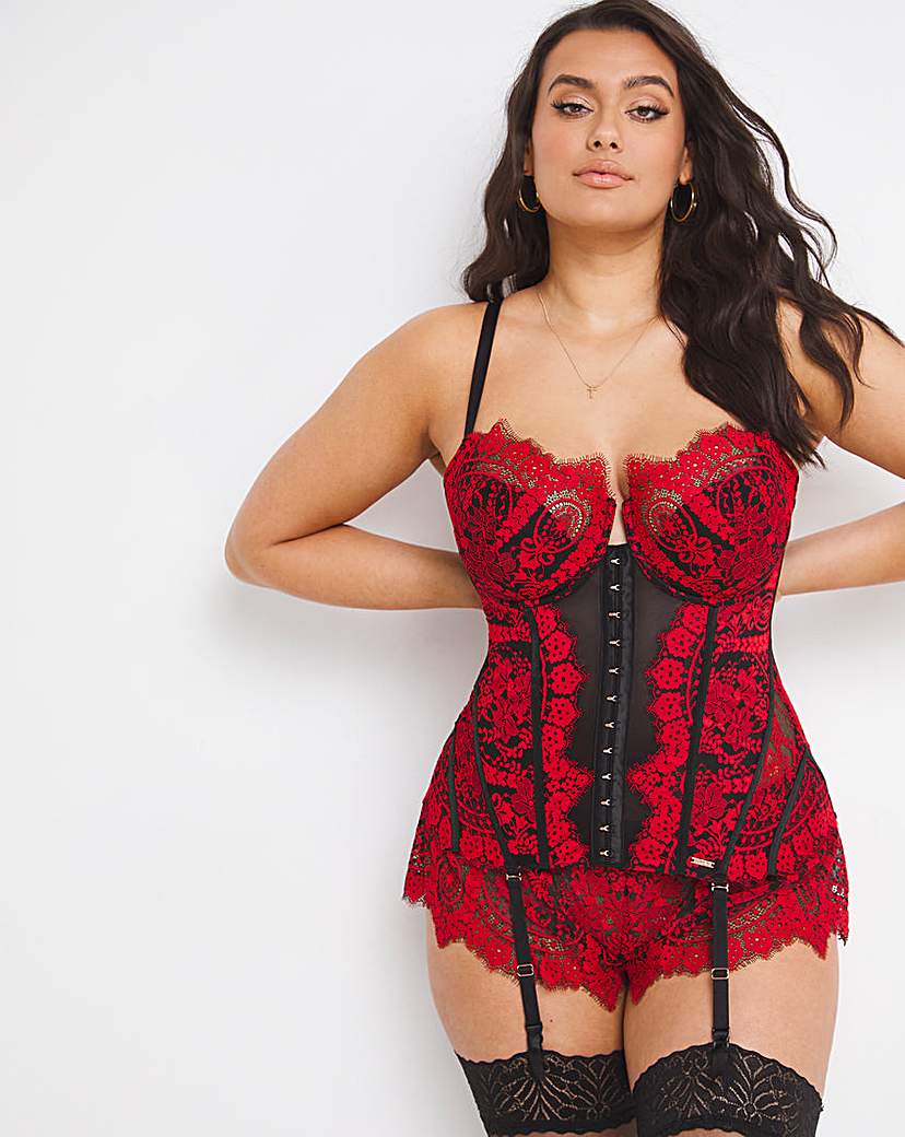 Figleaves Curve Adore 1/2 Pad Underwired Corset | Simply Be