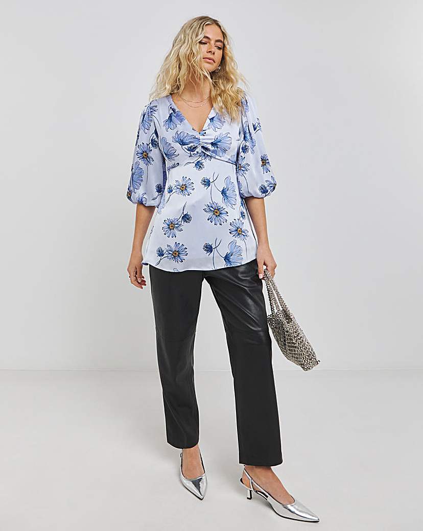 Joanna Hope Satin Print Blouse