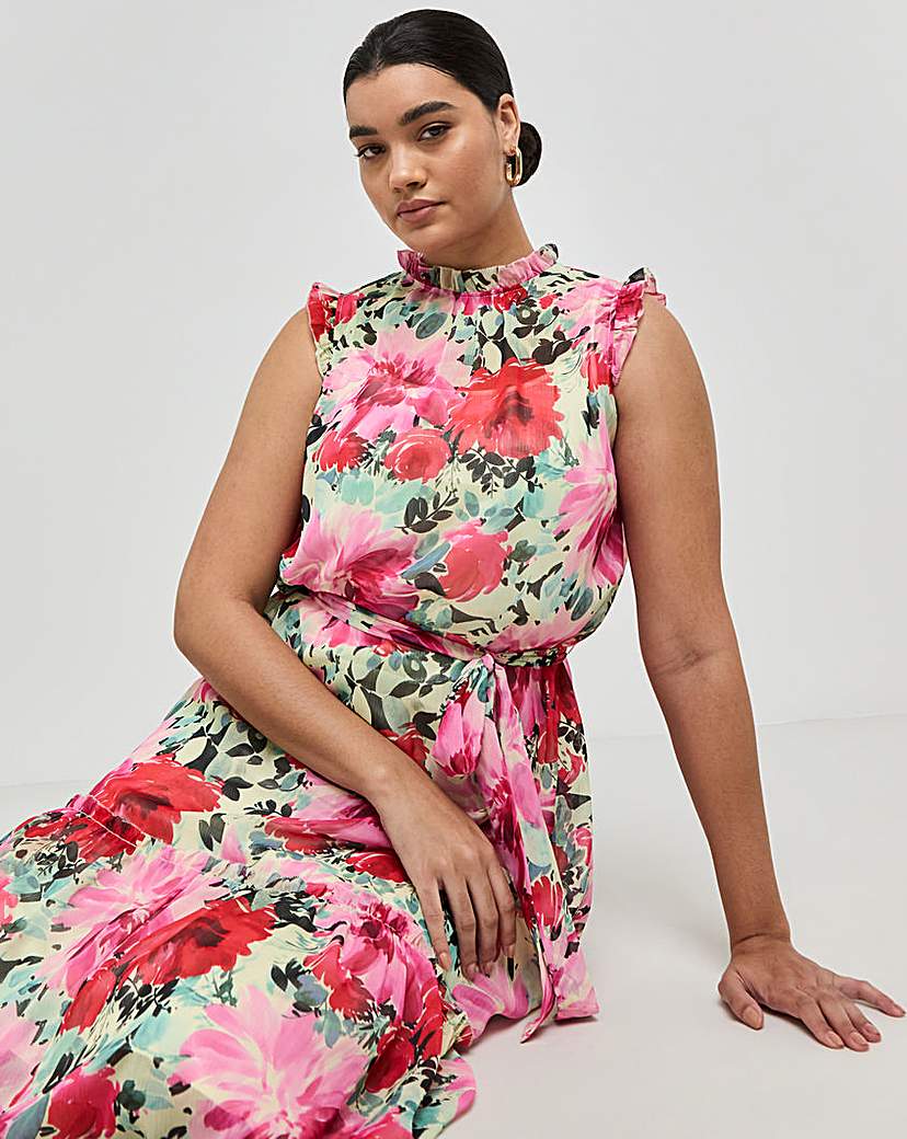 Joanna Hope Tie Waist Midi Dress