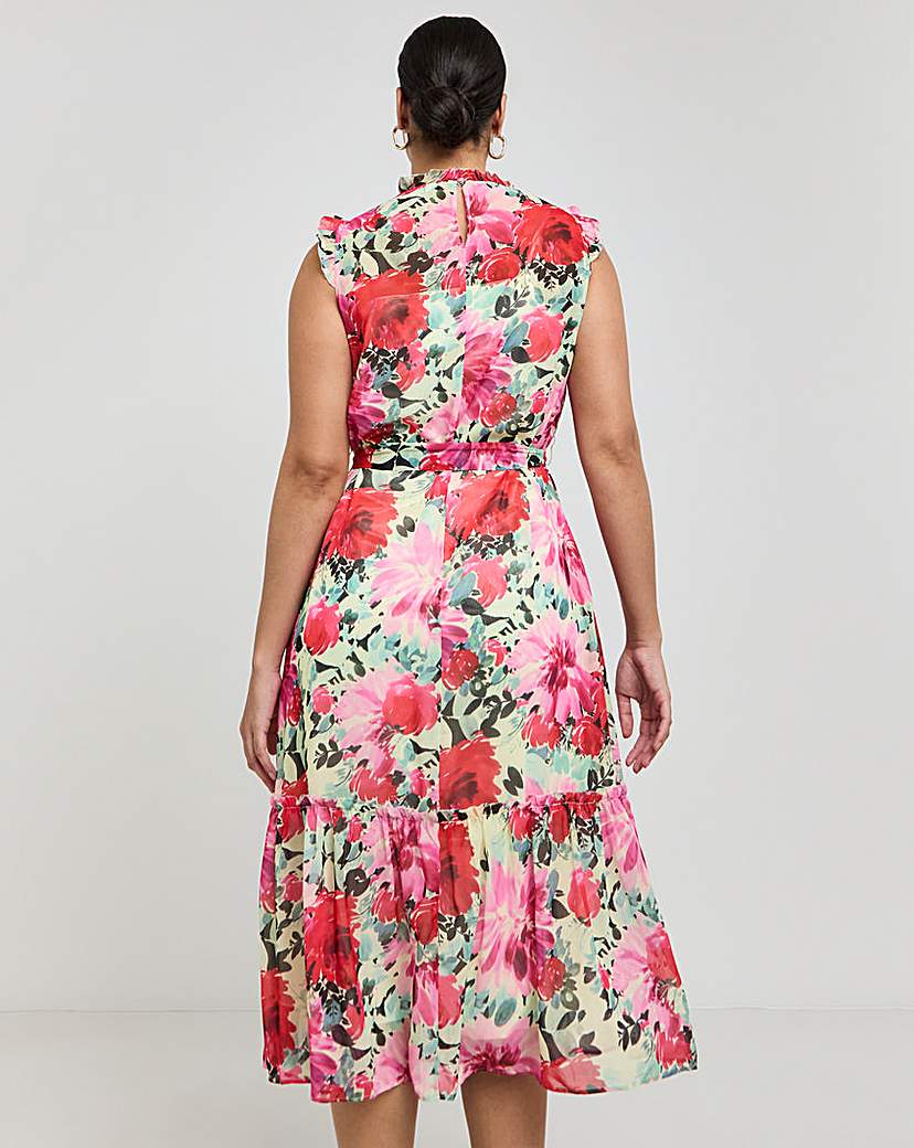 Joanna Hope Tie Waist Midi Dress