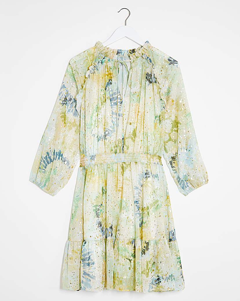 Jo Foil Print Dress