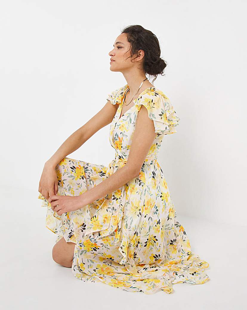 Joanna Hope Printed Layered Midi Dress