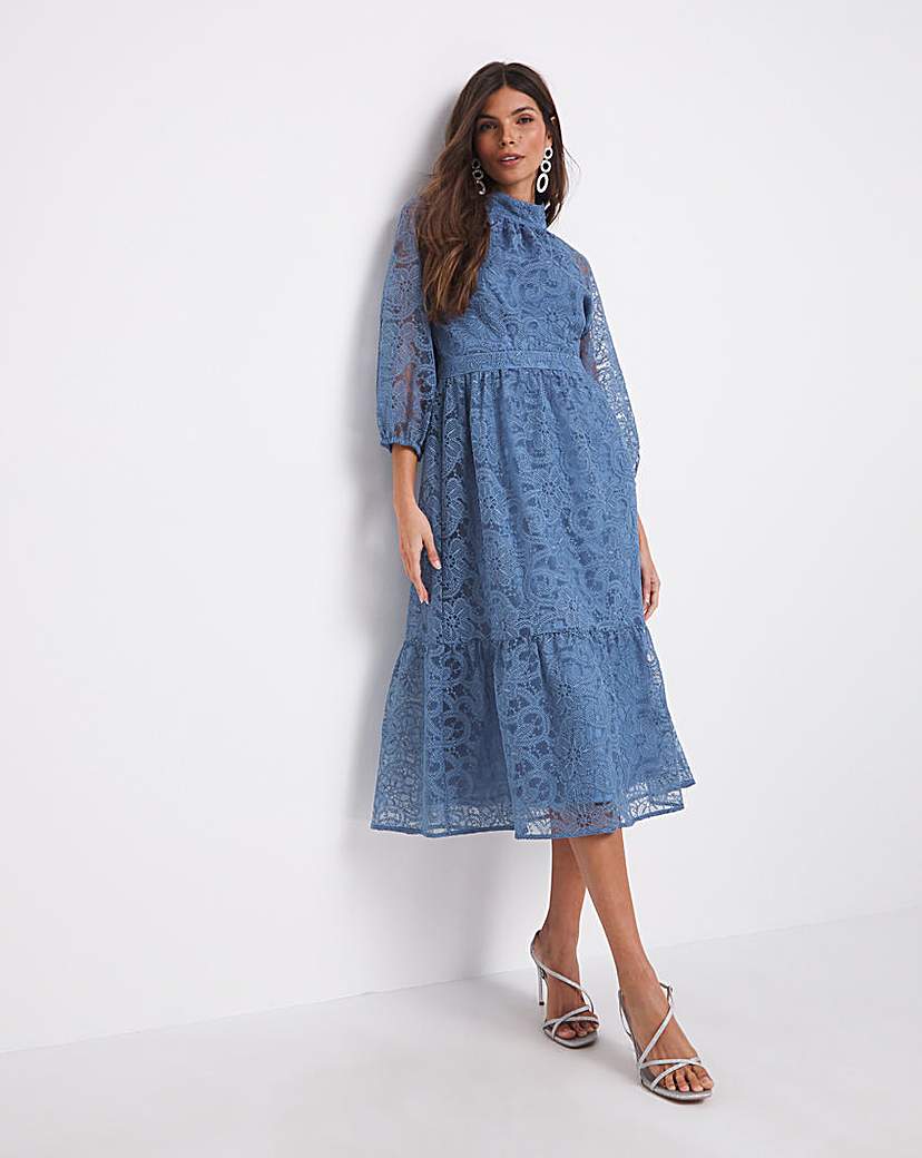 Joanna Hope Lace Midi Dress