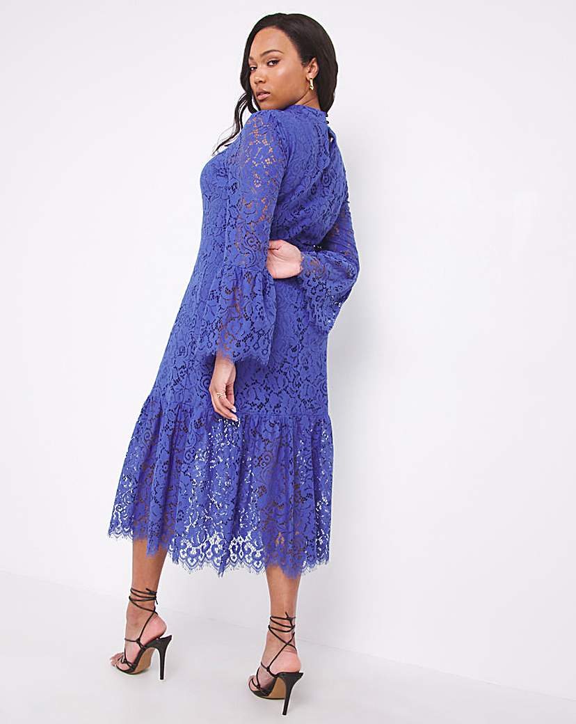Joanna Hope Lace Midi Dress