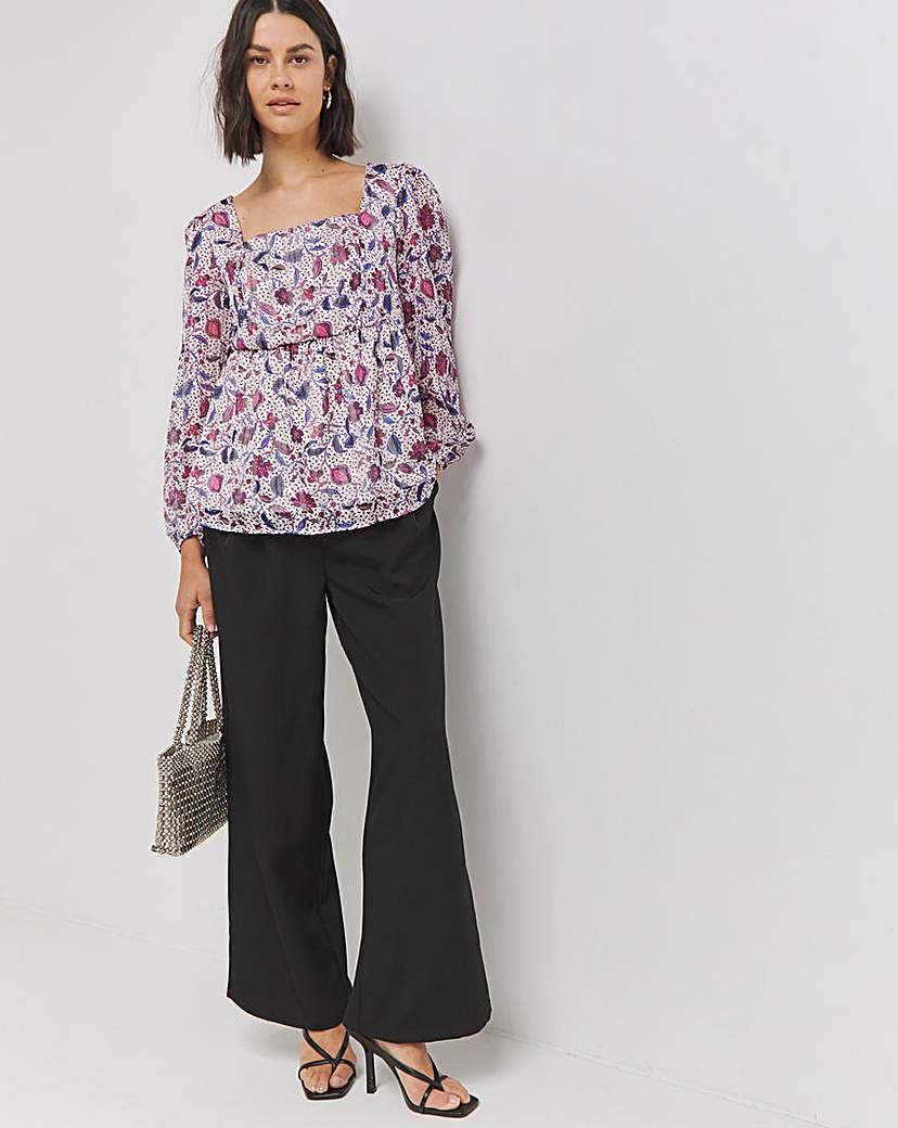 Jo Ruffle Hem Blouse