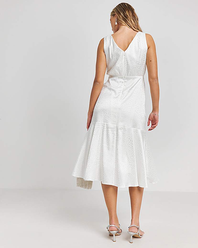 Joanna Hope Jacquard Bridal Midi Dress