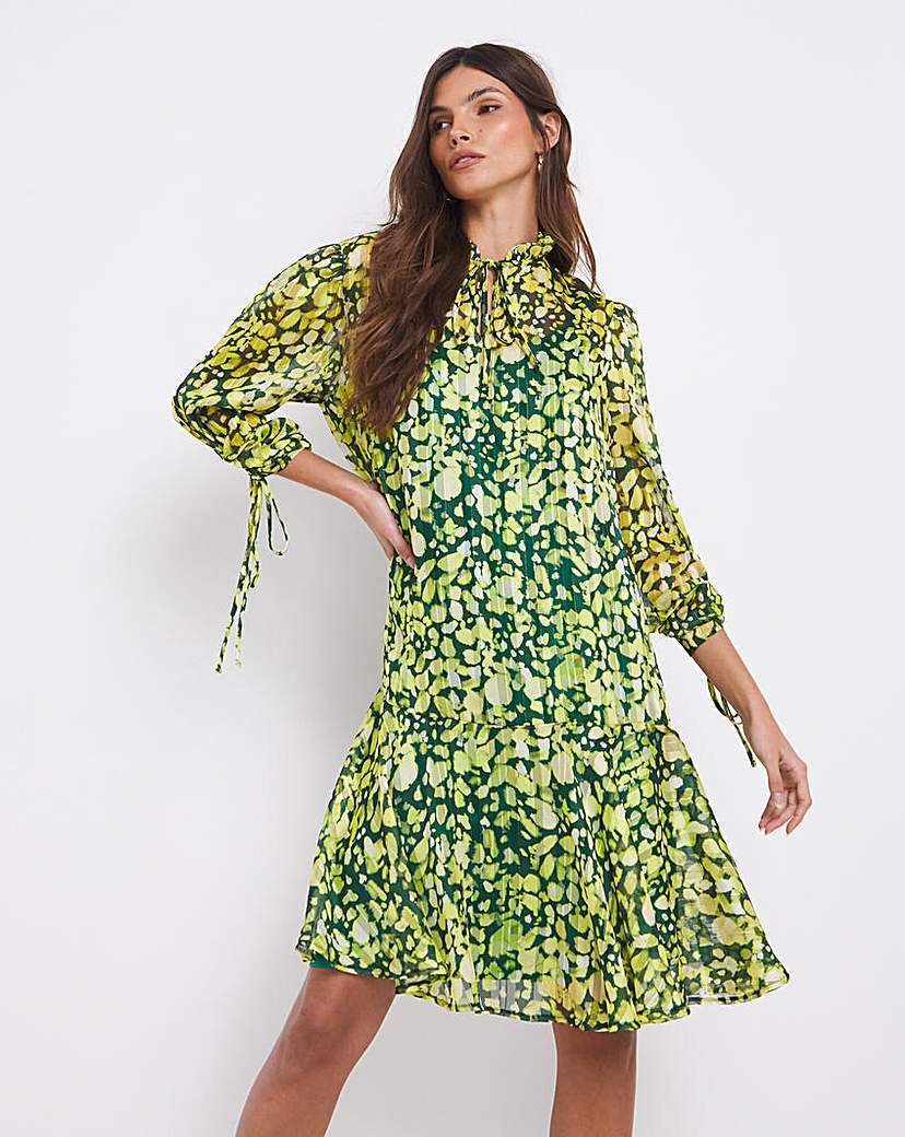 Joanna Hope Tie Sleeve Swing Dress