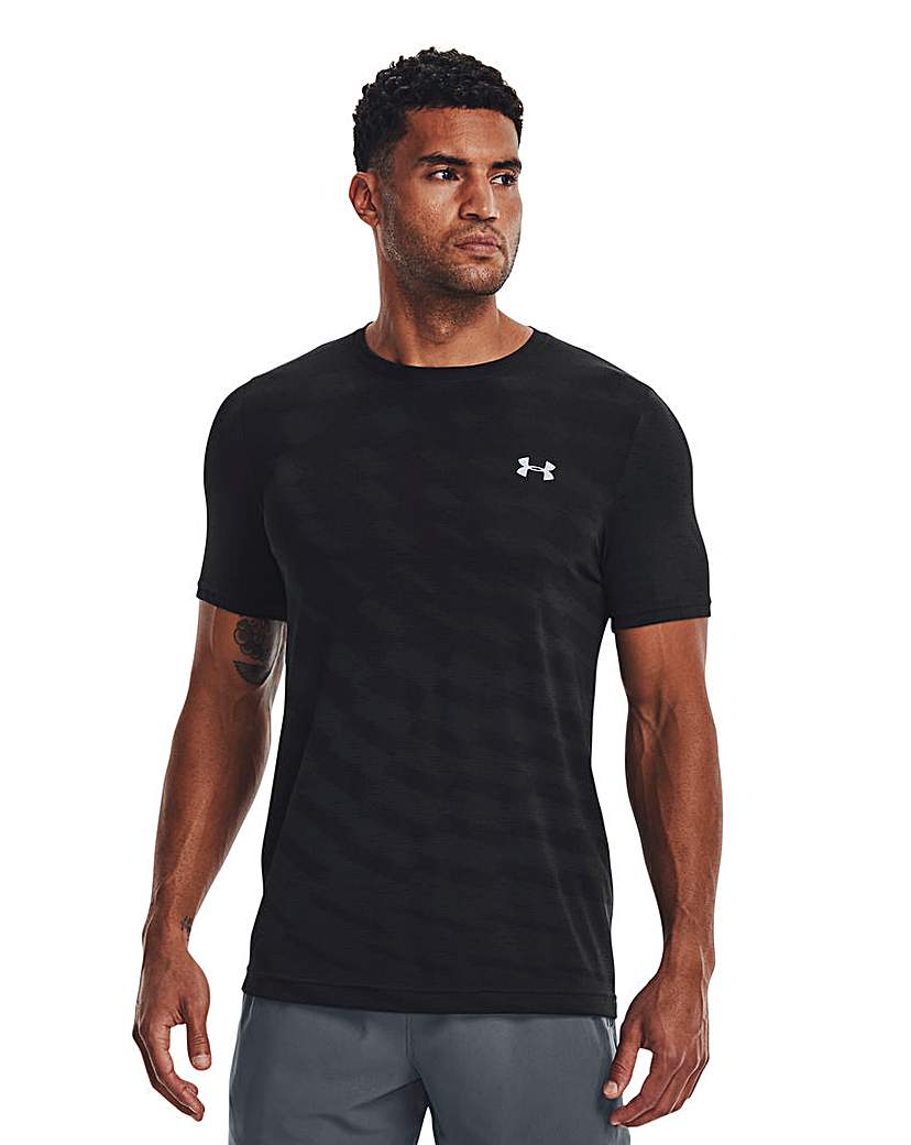 Under Armour Seamless Radial SS Tee - Black