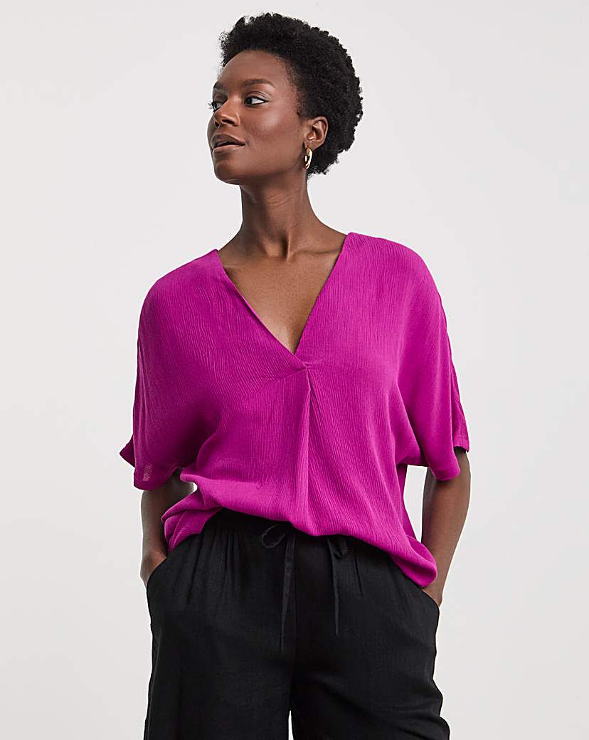 New In - Crinkle Popover Top