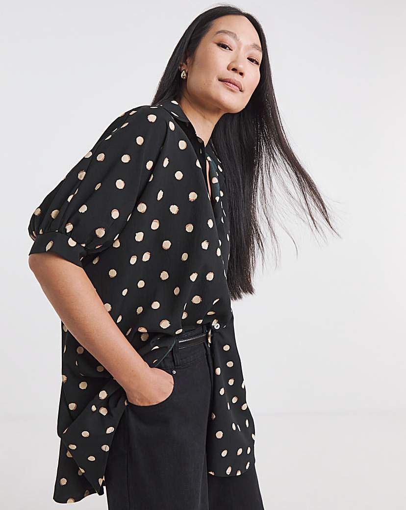 Printed Oversized Blouse