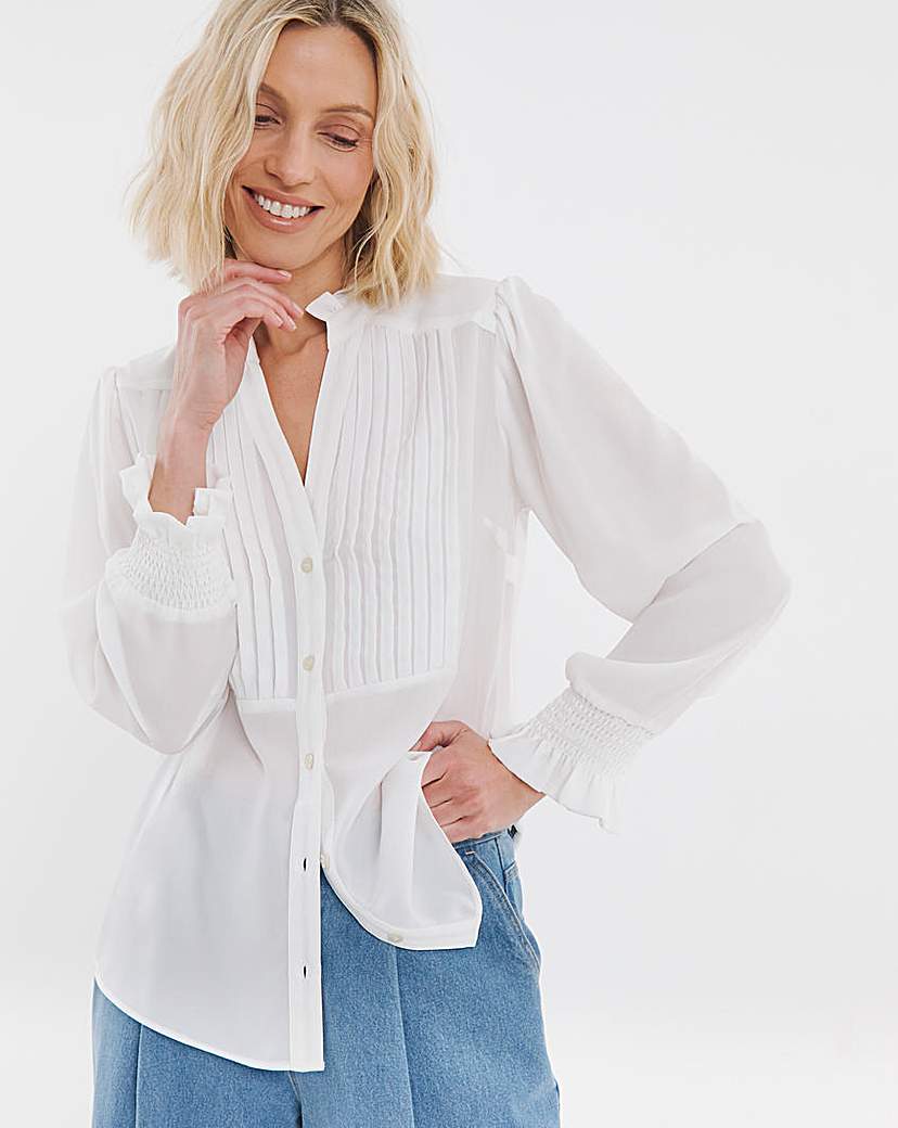 Tux Detail Blouse